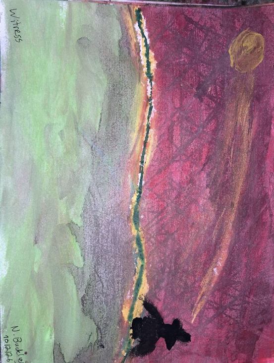 Abstract painting: Witness